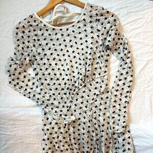 Free People Lace Floral Croquette Feminine Dress